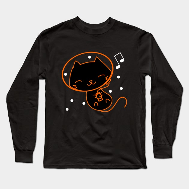 ASTROCAT Long Sleeve T-Shirt by adventurewins